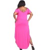 Women's Plus Size Cold Shoulder Lexi Maxi Dress with Pockets - White Mark - 3 of 3