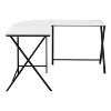 Monarch Specialties Computer Desk Home Office Corner 55InchL L Shape Work Laptop Metal Laminate White Black Contemporary Modern - 4 of 4