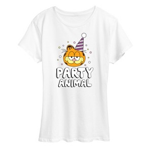 Women's - Garfield - Birthday Party Animal Short Sleeve Graphic T-Shirt - 1 of 4