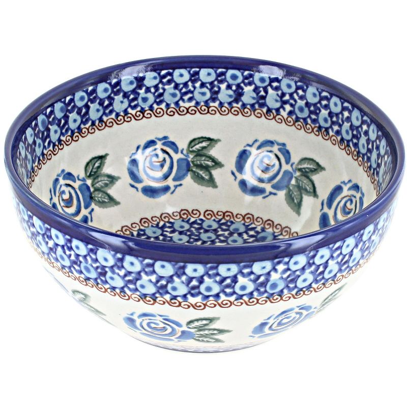 Blue Rose Polish Pottery 408 Kalich Cereal Bowl, 1 of 2