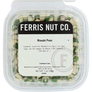 Ferris Nut Co Peas Wasabi - Pack of 12 - 7 oz - 1 of 1