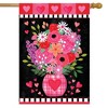 Hearts and Flowers Valentine's House Flag 40" x 28" Briarwood Lane - 4 of 4
