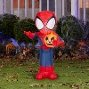 Gemmy Airblown Inflatable Halloween Spider Man Marvel, 3.5 ft Tall, Multicolored - 2 of 4