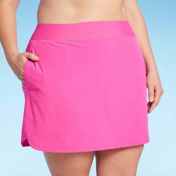 Lands' End Women's UPF 50 Full Coverage Tummy Control High Waist Bikini  Bottom - Black 3X