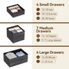 15 Drawers Dresser, Large Chests of Drawers, Fabric Storage Dresser Organizer Unit, for Closet, Hallway, Living Room, Black - 2 of 4