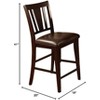 Sapphtopaz Dining Chairs Set of 2 Upholstered Armless Chair with Sturdy Base and Backrest Chairs for Kitchen, Dining Room, Living Room - 2 of 4