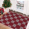 Fulvari Christmas Red and Green Plaid Rug Decor Area Rug Washable Non Slip Stain Rug Christmas New Year Holiday Living Room Decor - 3 of 4