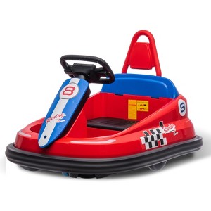 Bumper Car for Toddlers, New Designed 6V Electric Ride On Toys for Kids 1.5-6 Years Old, Steering Wheel - 1 of 4