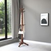 74" Heavy Duty Wooden Coat Rack Stand with 11 Hooks, Freestanding Coat Tree for Entryway, Hallway, Bedroom, Office - 3 of 4