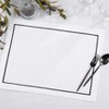 Saro Lifestyle Embroidered Line Design Placemat (Set of 4) - 4 of 4