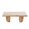 Moda Furnishings 47.6'' Outdoor Terrafab Coffee Table with Faux Wood Finish - 3 of 4