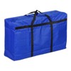 Unique Bargains Foldable Storage Totes with Zipper for Bedding Clothes 1 Pcs Blue - 3 of 4
