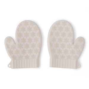 Silicone Oven Mitt Pair Cream - Bullseye's Playground™ - 1 of 3