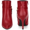 Perphy Women's Pointy Toe Buckle Strap Stiletto Heel Ankle Boots - 3 of 3