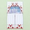 Collections Etc Exquisite Poinsettia Curtains - 3 of 3