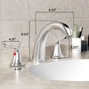 LOVMOR Bathroom Sink Faucet 3 Hole, Brushed Nickel - 2 of 4