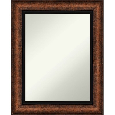 25" x 31" Non-Beveled Vogue Bronze Wall Mirror - Amanti Art: Modern Rectangular, Polystyrene Frame, Includes Mount Hardware