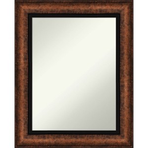 25" x 31" Non-Beveled Vogue Bronze Wall Mirror - Amanti Art: Modern Rectangular, Polystyrene Frame, Includes Mount Hardware - 1 of 4
