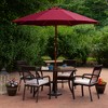 Northlight 8.5ft Outdoor Patio Market Umbrella with Wooden Pole, Burgundy - 2 of 4