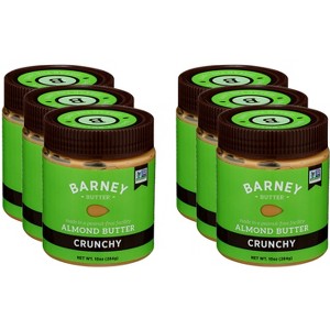 Barney Butter Almond Butter Crunchy - Case of 6 - 10 oz - 1 of 2