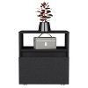NicBex Contemporary Nightstand with Wheels Modern Bedside Table with Storage Drawer and Shelf for Bedroom, Living Room - 2 of 4