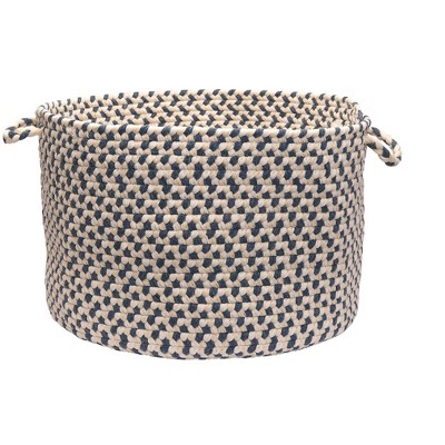 Colonial Mills Elmwood Storage Basket, 18 by 12-Inch, Denim Blue
