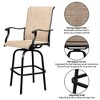 Karl Home | 2 Pcs Metal-framed Outdoor Swivel Bar Stool - 2 of 4