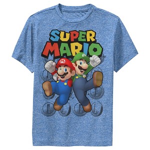 Boy's Nintendo Mario Bros Team Performance Tee - 1 of 4