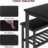 Dining Table Set for 4, Modern Kitchen Table with Chairs and Bench, 4-Person Dining Room Table Set, Dinette Set for Apartment - 3 of 4