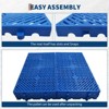 Plastic Pallets for Basement Storage (Set of 6) - 11.8"x23.6"x1.18" Waterproof Floor Pallets, Ventilated Grid Design, HDPE Heavy Duty Storage Pads - 4 of 4