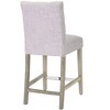 WestinTrends Hayes 24" Linen Fabric Tufted Counter Stool (Set of 3) - 4 of 4
