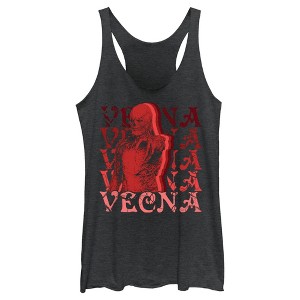 Women's Stranger Things Red Vecna Stacked Racerback Tank Top - 1 of 4