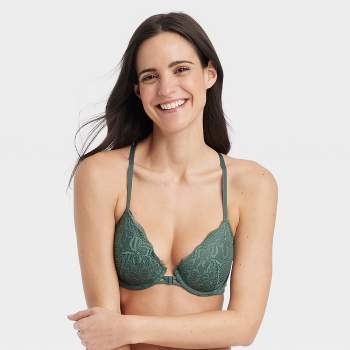 Bare Women's The Wire-free Front Close Bra With Lace - B10241lace 30a  Delicacy : Target