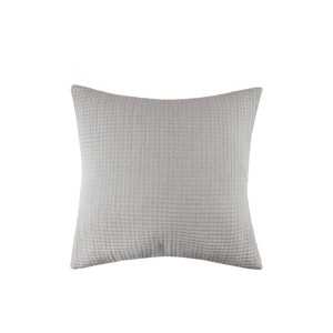 EY Essentials 26" x 26" Lida Ash Cotton Euro Sham - Machine Washable - 1 of 3