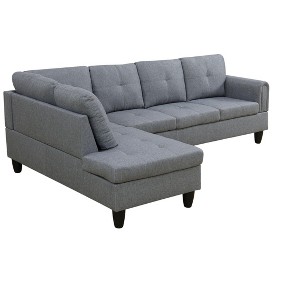 Chenille Velvet 3-Piece Sofa Set for Living Room, Plush Comfort with Dual Spring System - 1 of 3