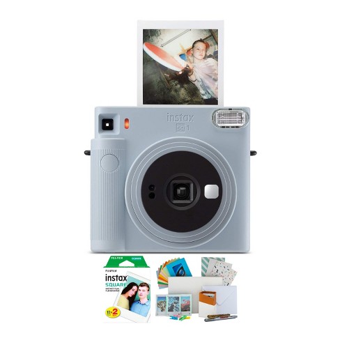 Kostuum verdacht shuttle Fujifilm Instax Square Sq1 Instant Camera (glacier Blue) And Film Bundle :  Target