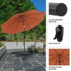 Nature Spring 10-ft Easy Crank Patio Umbrella with Auto Tilt - Vented Canopy for Deck, Balcony, Backyard, or Pool - 4 of 4