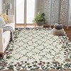 Fulvari Washable Rug Non Slip Floral Scalloped Runner Rugs Floor Mat for Indoor Entryway Boho Carpet Runner for Living Room Bedroom - 3 of 4