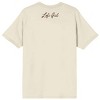 LOFI Girl Orange Cat Napping Crew Neck Short Sleeve Natural Men's T-shirt - 3 of 4