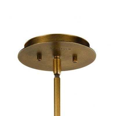 Linara 6" Matte Black and Brass Pendant Light
