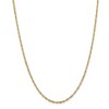 Black Bow Jewelry 2mm, 14k Yellow Gold, Singapore Chain Necklace - 3 of 4