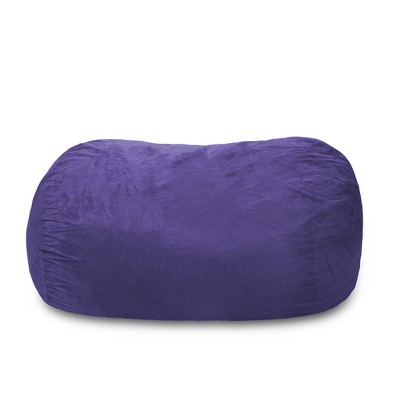 6' Large Bean Bag Lounger with Memory Foam Filling and Washable Cover - Relax Sacks