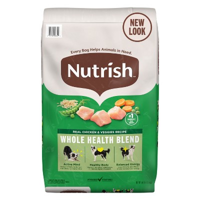 Nutrish Whole Health Blend Real Chicken and Vegetable Recipe Dry Dog Food