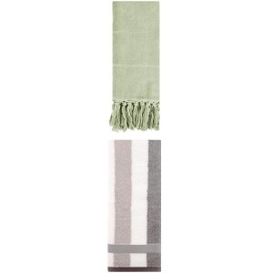 REGALWOVEN 2 Packs Cotton Absorbent Soft Decorative Bathroom Hand Towel for Kitchen - 1 of 4