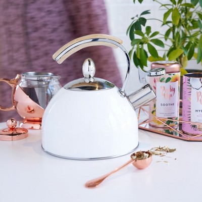 Presley Light Blue Stainless Steel Whistling Tea Kettle