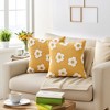 REGALWOVEN Fade-Resistant Flower Jacquard Decorative Floral Pattern Cushion Cases 2 Pcs - 2 of 4