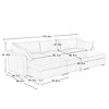 3-Seater Modular Sectional Sofa with Storage Drawers and 3 Ottomans, Chenille Sofa for Living Room, Wide Seat Sleeper Sofa for Home Theater-Koiai - 4 of 4