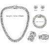 14K Gold Plated Tennis Necklace - 3mm Butterfly Rhinestone Choker for Women - 2 of 4