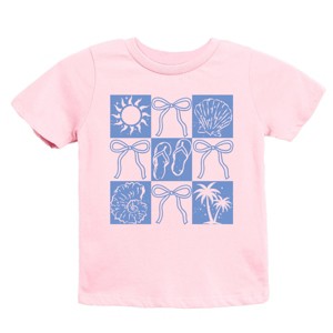 The Juniper Shop Nautical Checkered Coquette Youth Short Sleeve Tee - 1 of 4