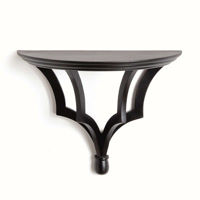 Plum & Post Bennett Large Mango Wood Black Wall Mount Shelf